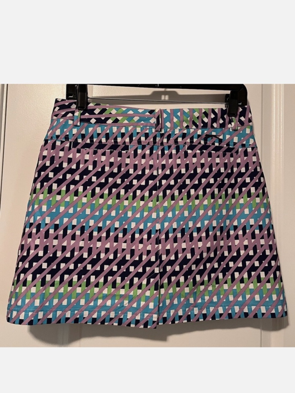 Slazenger SKORT Modern Geometric Colorful Print Tennis Golf Skirt Women's Sz 6